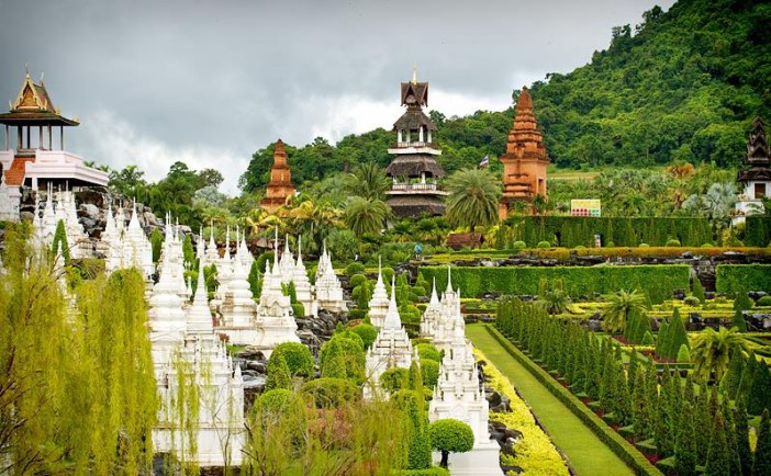 Le jardin de Nong Nooch Garden à Pattaya