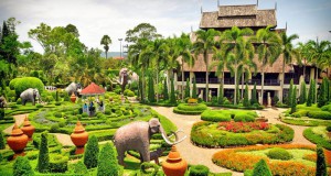 Le jardin de Nong Nooch Garden à Pattaya